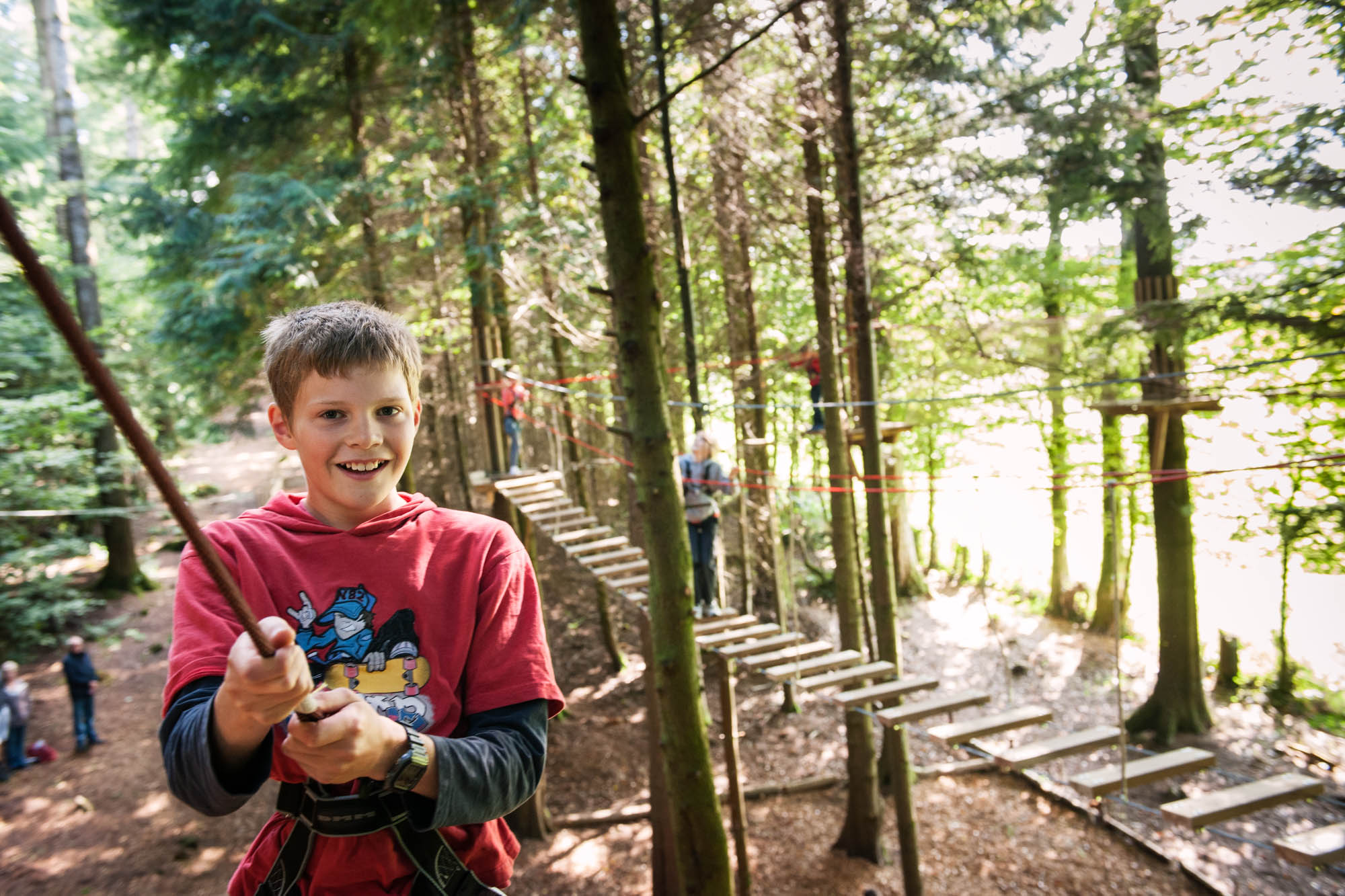 birthday party at Tree Surfers